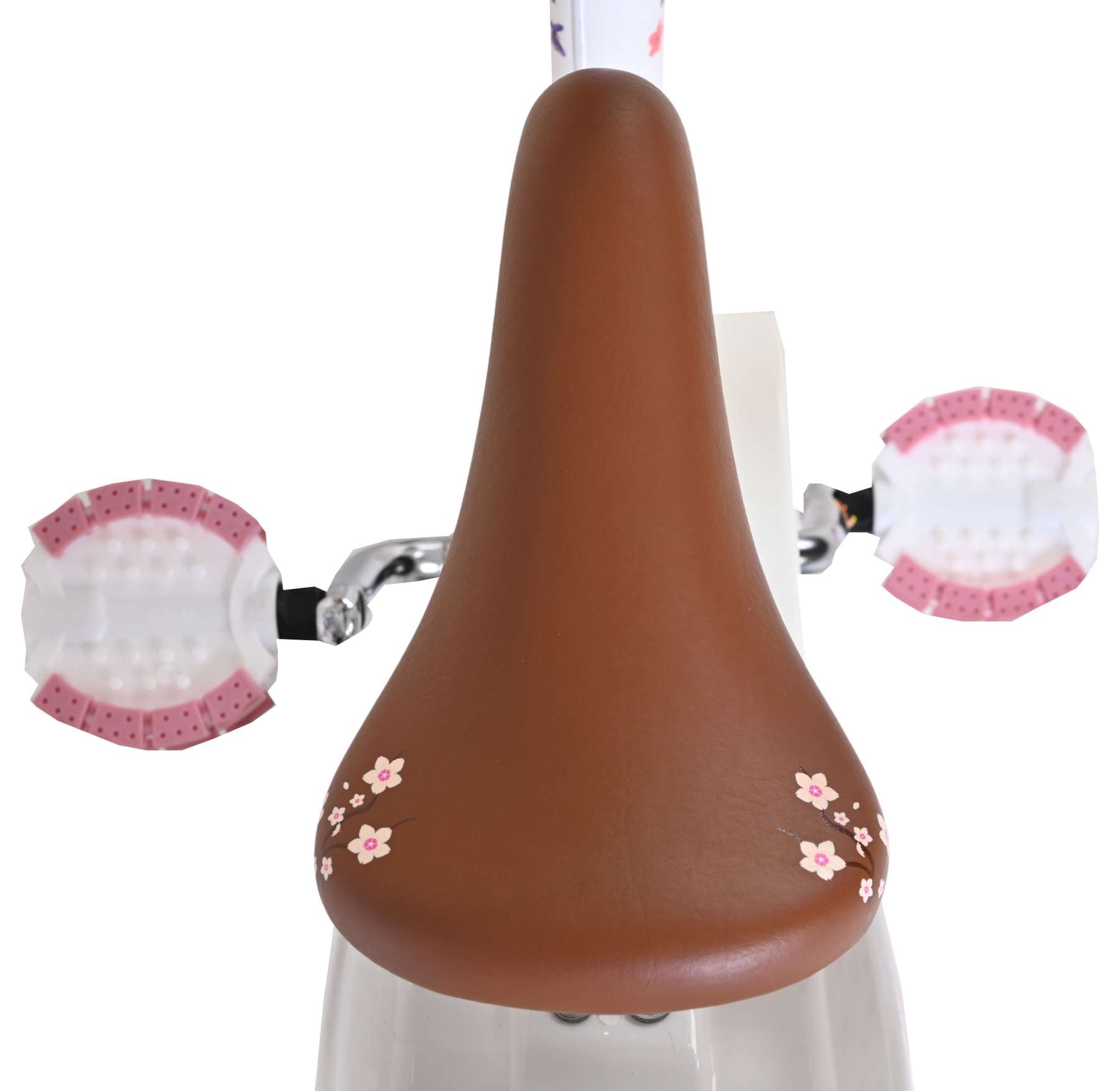 Volare blossom kinderfiets - meisjes - 12 inch - wit - twee handremmen