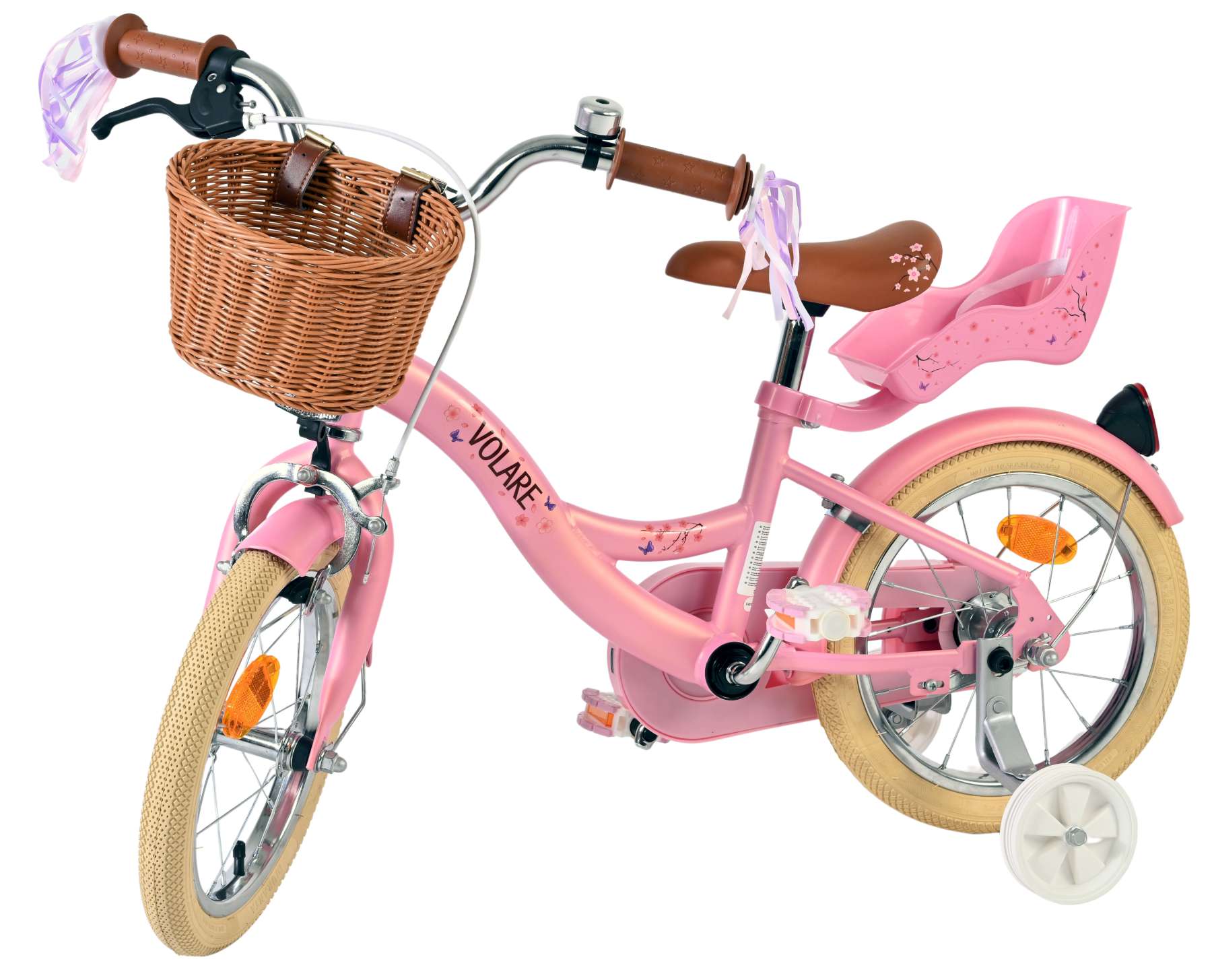 Volare blossom kinderfiets - meisjes - 14 inch - roze