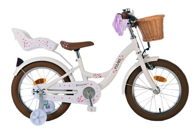 Volare bloesem kinderfiets - meisjes - 16 inch - wit