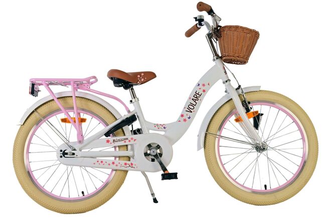 Volare bloesem kinderfiets - meisjes - 20 inch - wit