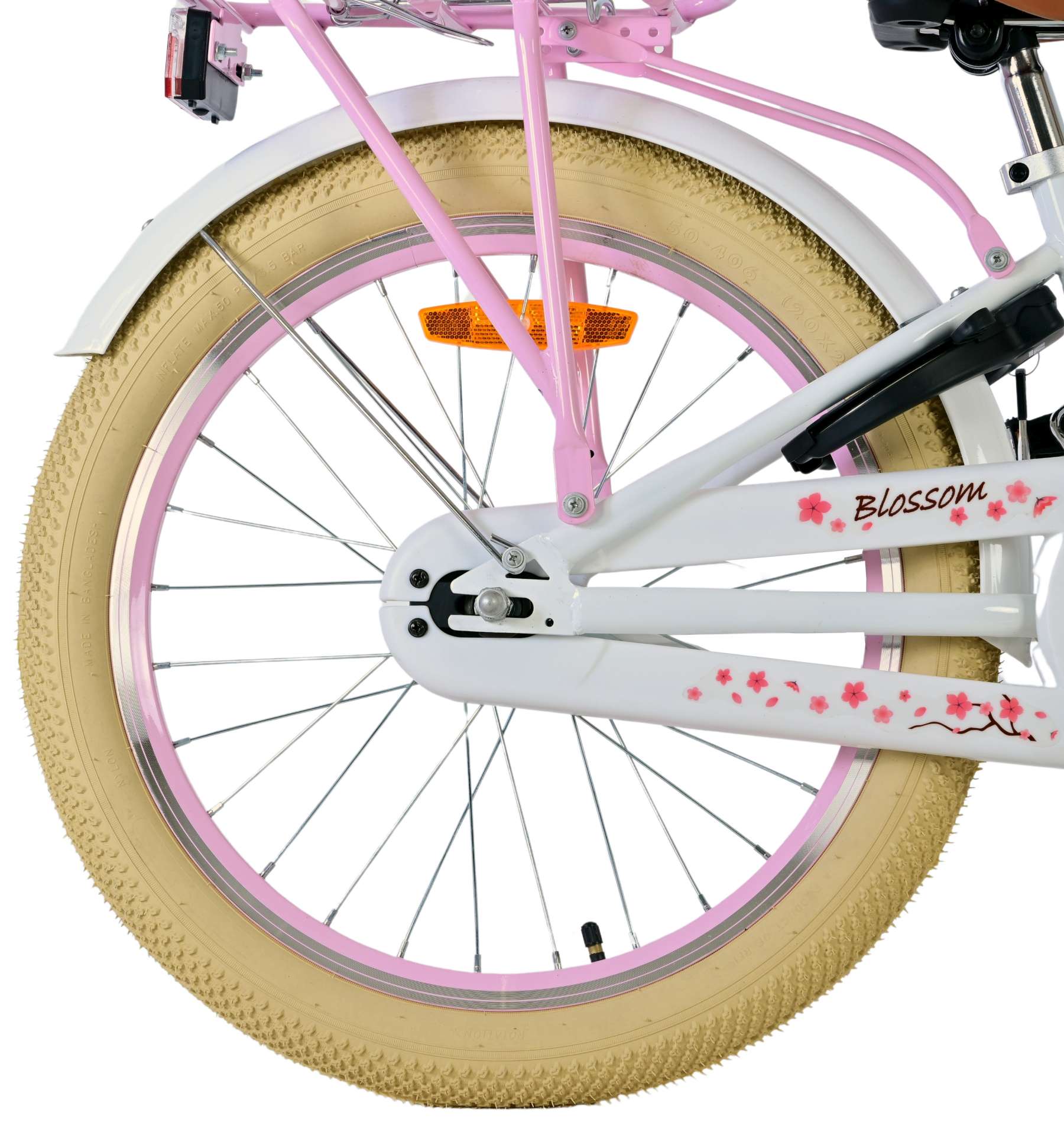 Volare bloesem kinderfiets - meisjes - 20 inch - wit