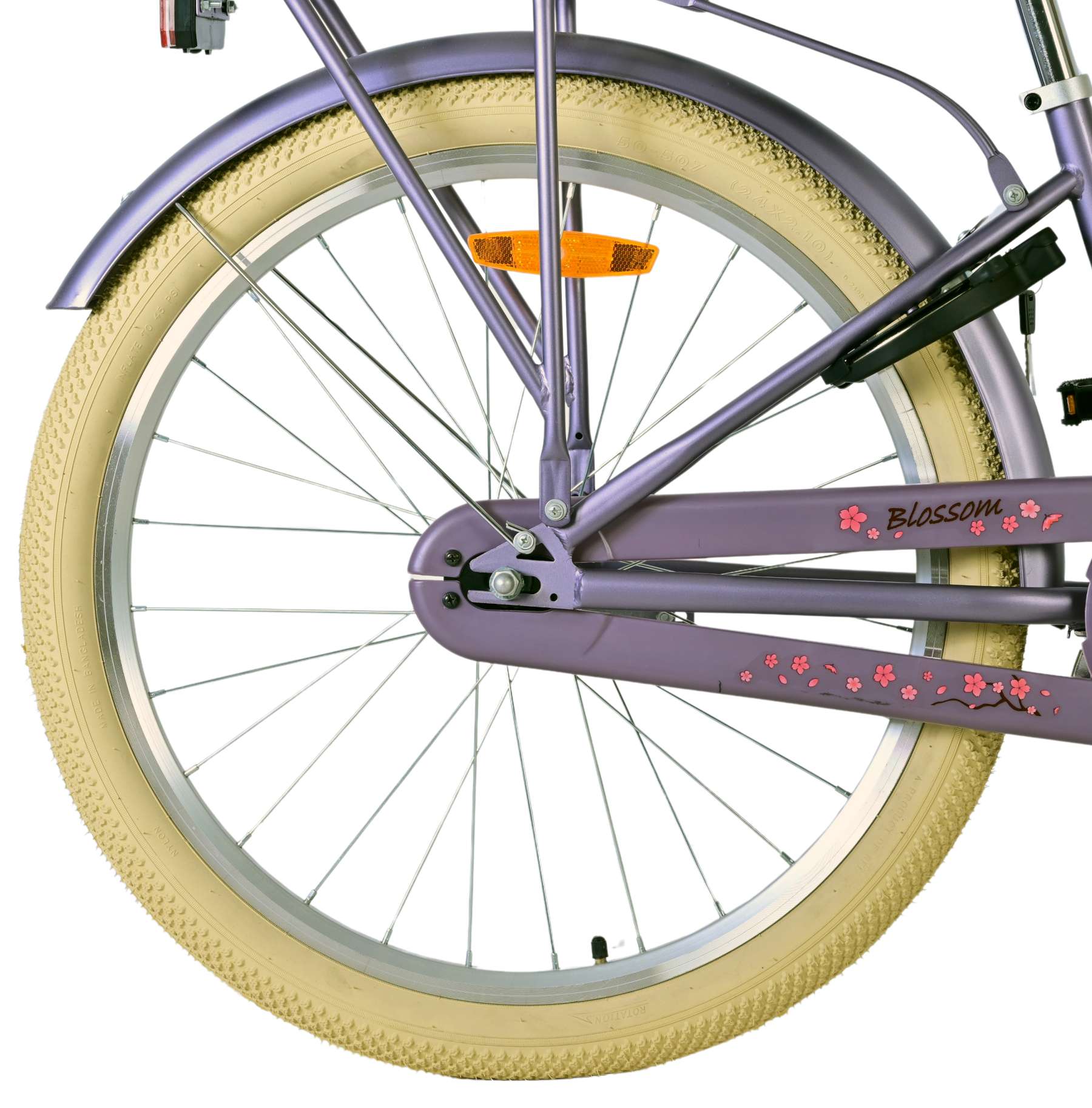 Volare bloesem kinderfiets - meisjes - 24 inch - paars