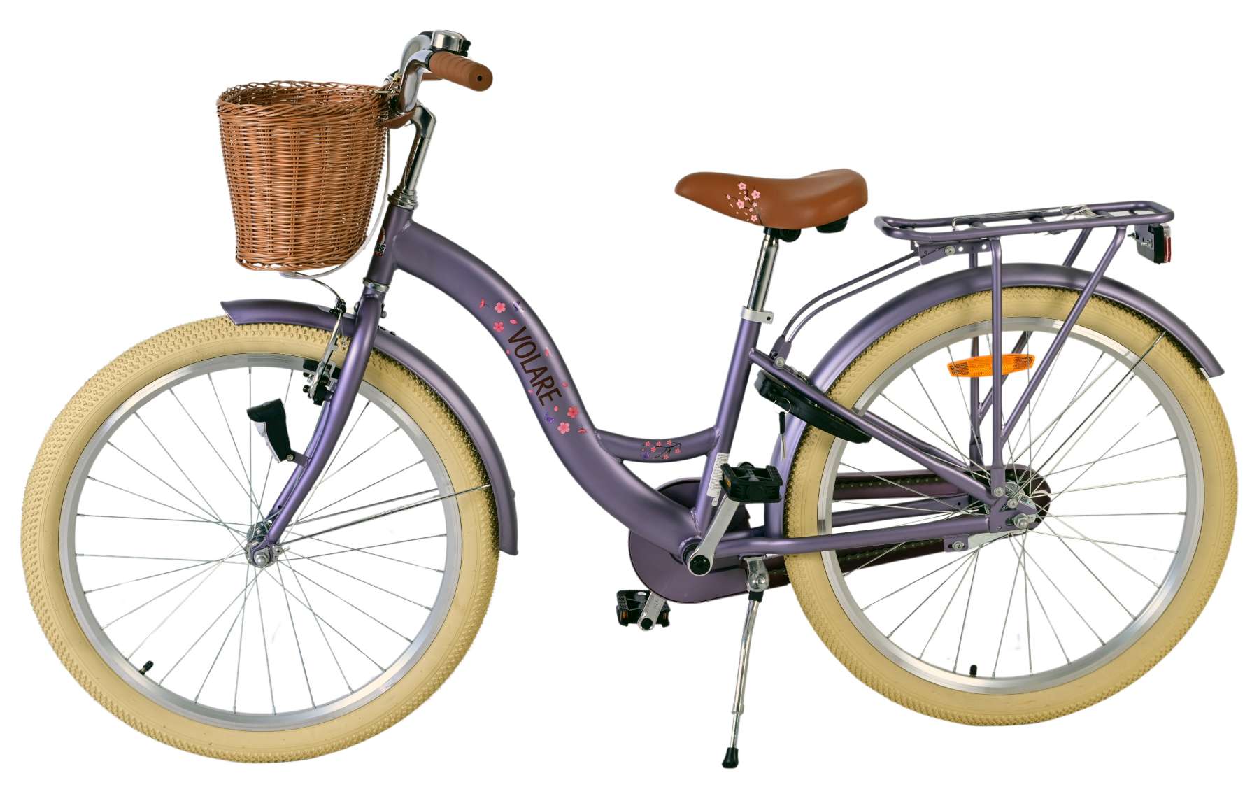 Volare bloesem kinderfiets - meisjes - 24 inch - paars