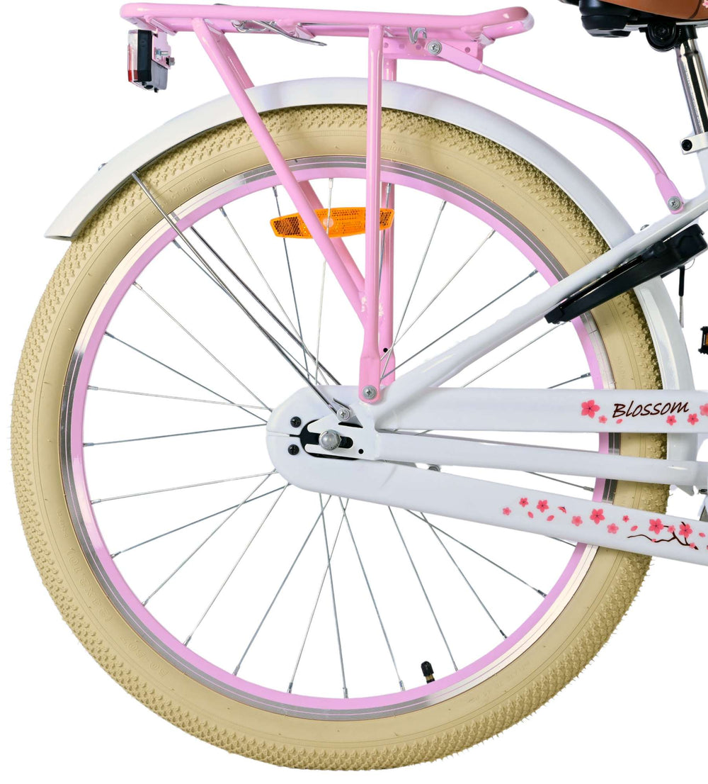 Volare bloesem kinderfiets - meisjes - 24 inch - wit