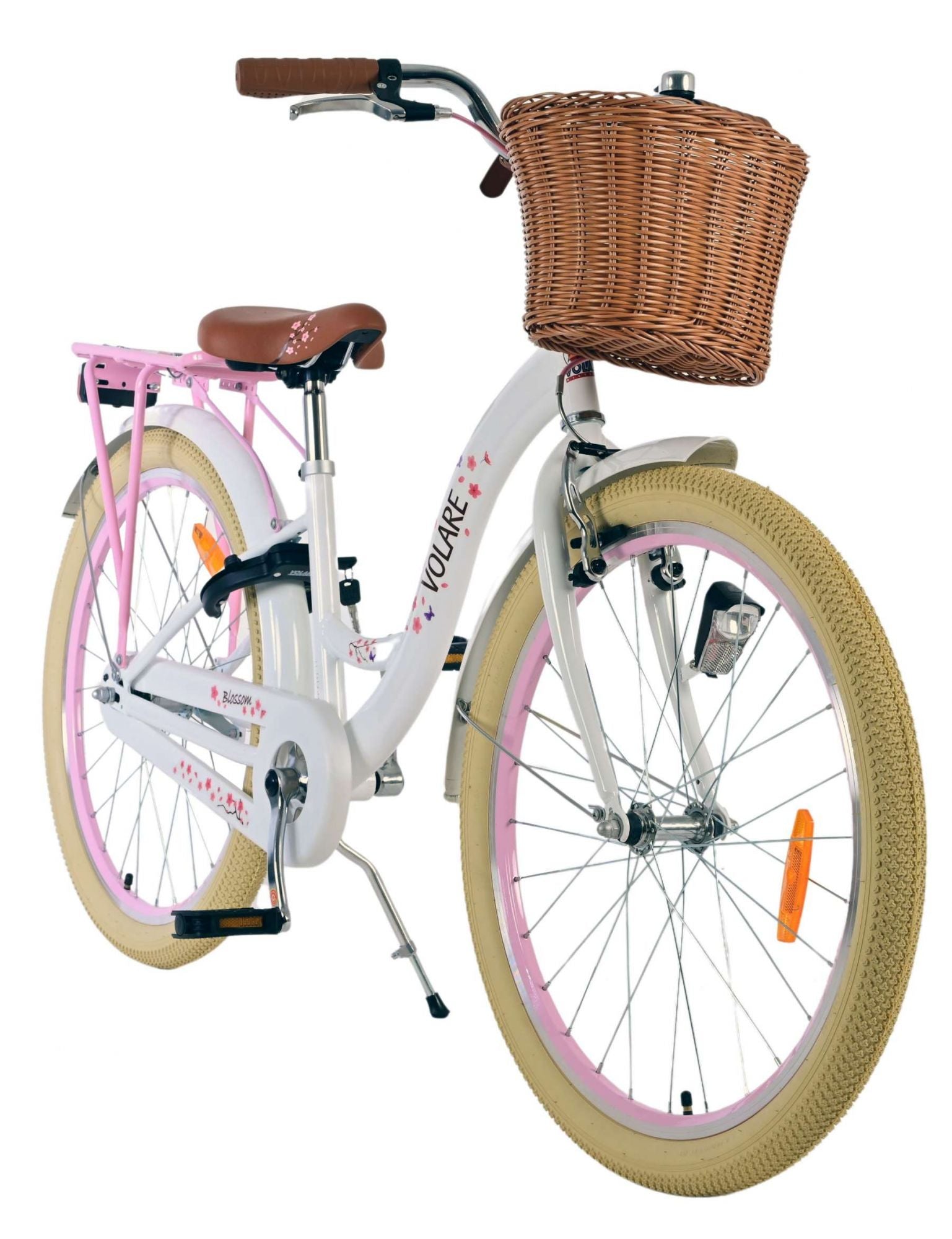 Volare bloesem kinderfiets - meisjes - 24 inch - wit