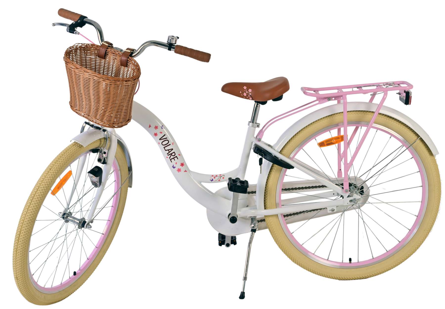 Volare bloesem kinderfiets - meisjes - 26 inch - wit