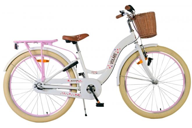 Volare bloesem kinderfiets - meisjes - 26 inch - wit - nexus 3 versnellingen