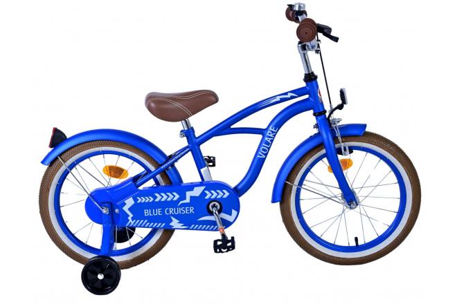 Volare blue cruiser kinderfiets - jongens - 16 inch - blauw