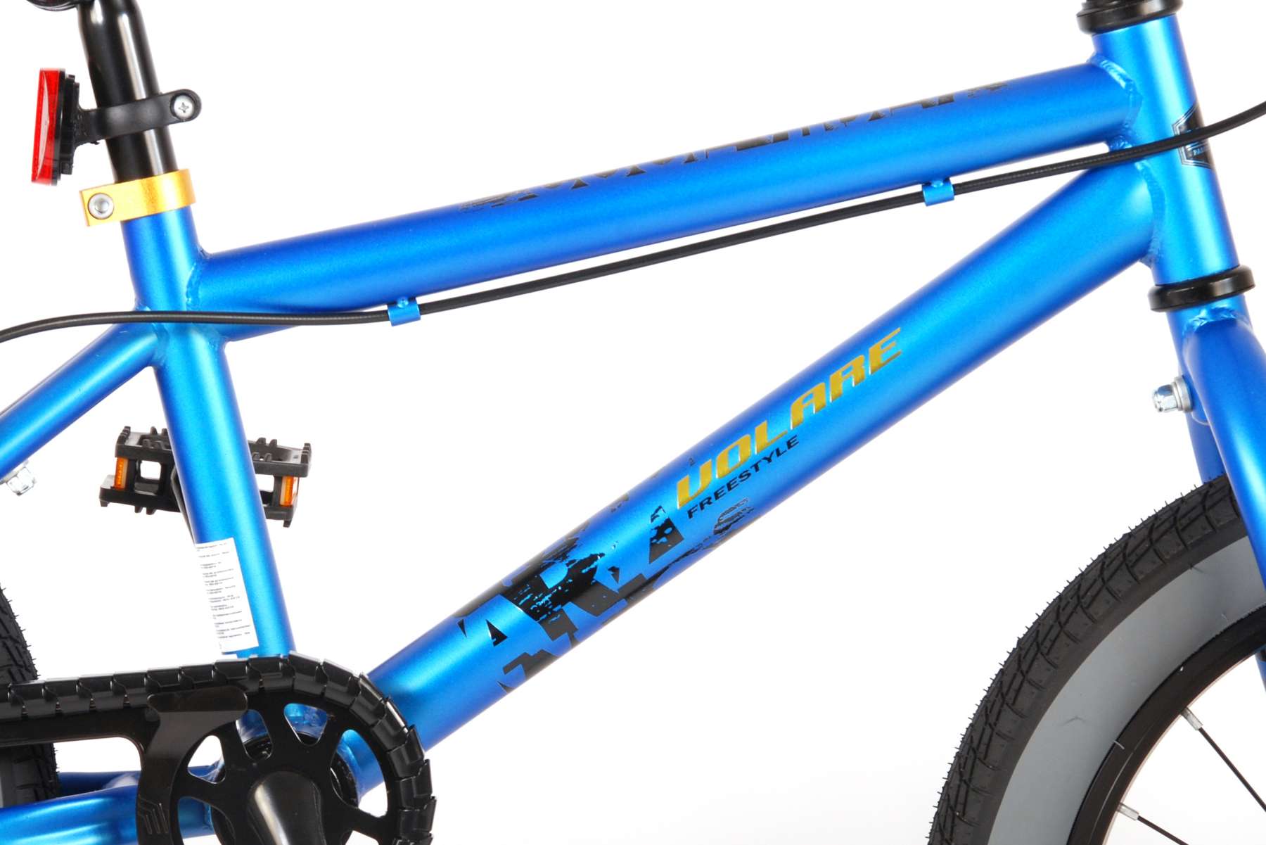 Volare Cool Rider Kinderfiets - Jongens - 16 inch - Blauw - Twee handremmen - 95% afgemonteerd