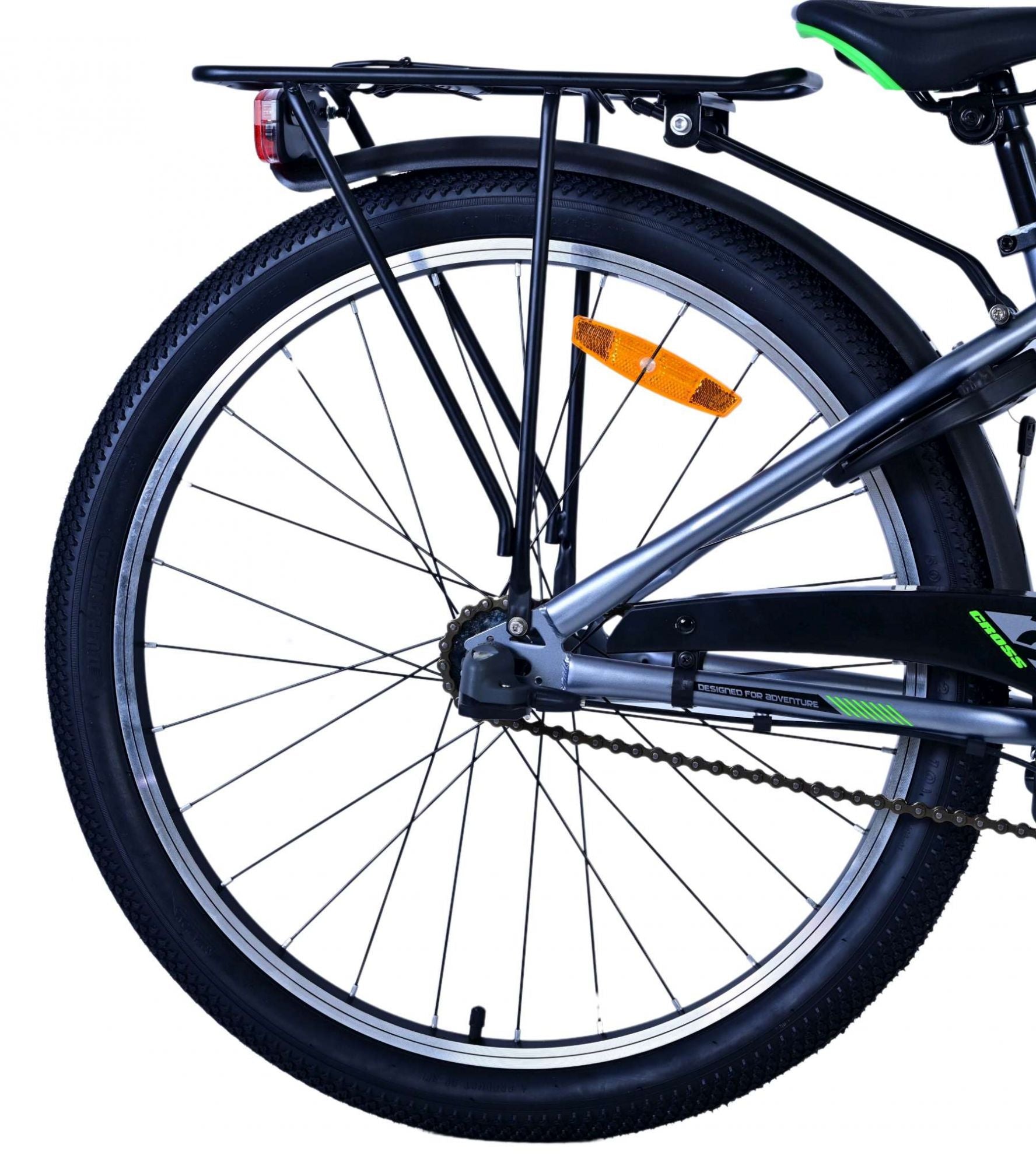 Volare Cross Kinderfiets - Jongens - 24 inch - donker Grijs- 3 versnellingen