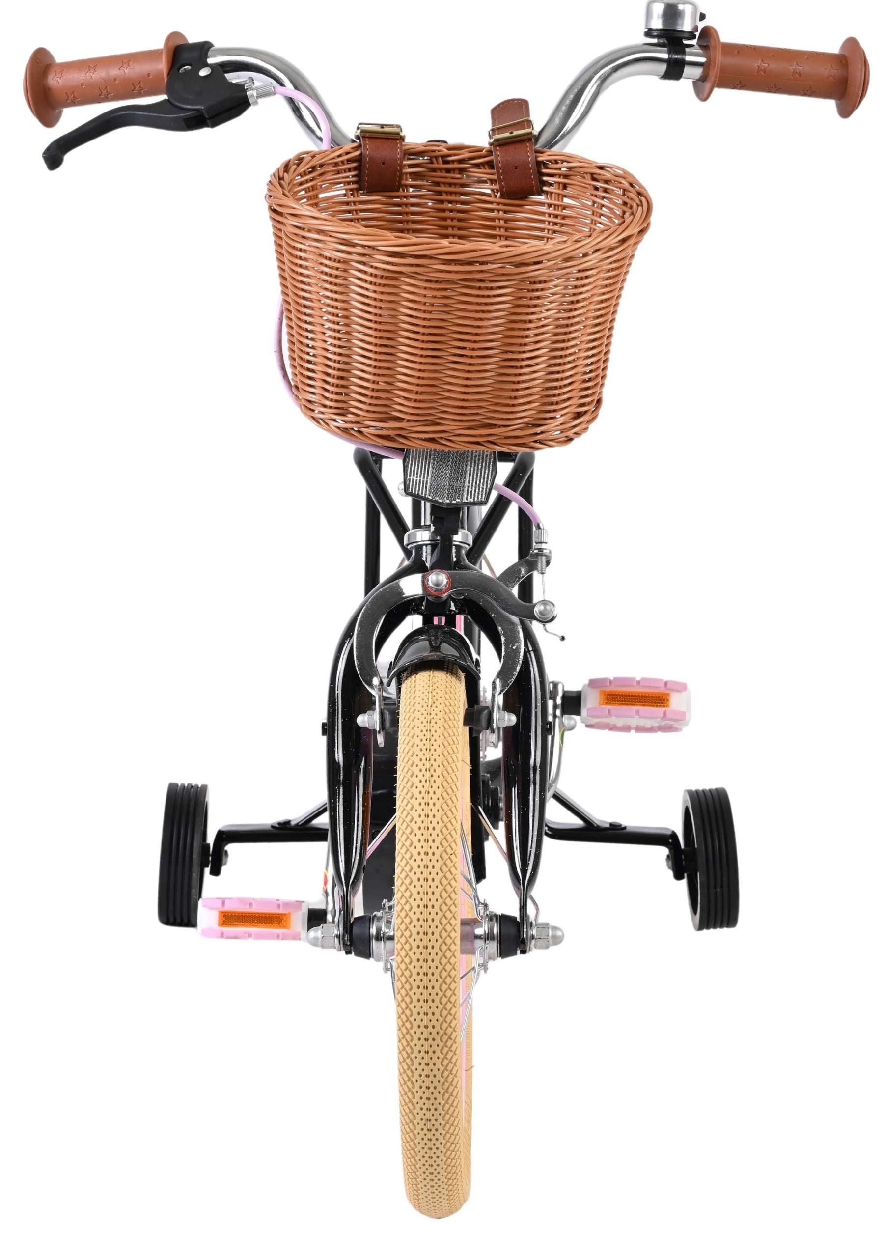 Volare excellent kinderfiets - meisjes - 14 inch - zwart
