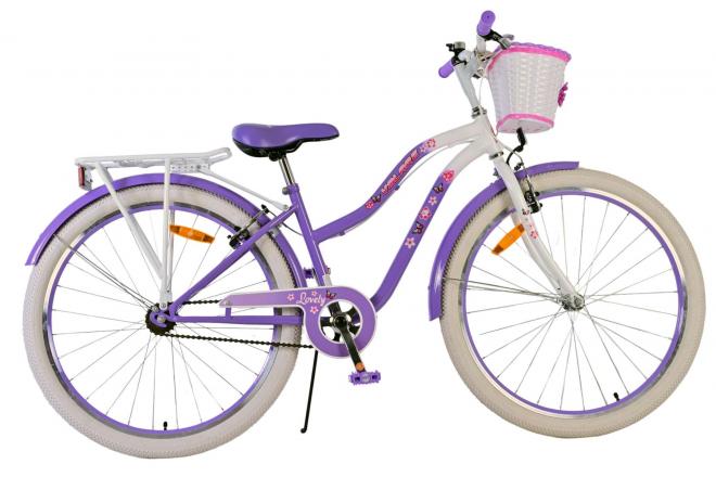 Volare mooie kinderfiets - meisjes - 26 inch - paars - twee handremmen