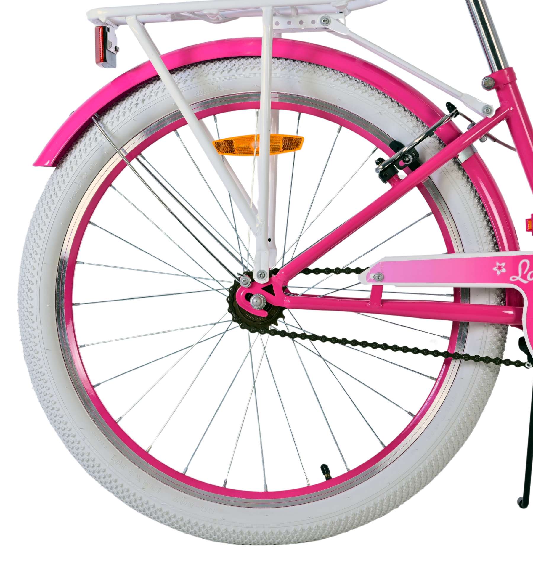 Volare mooie kinderfiets - meisjes - 24 inch - roze - twee handremmen