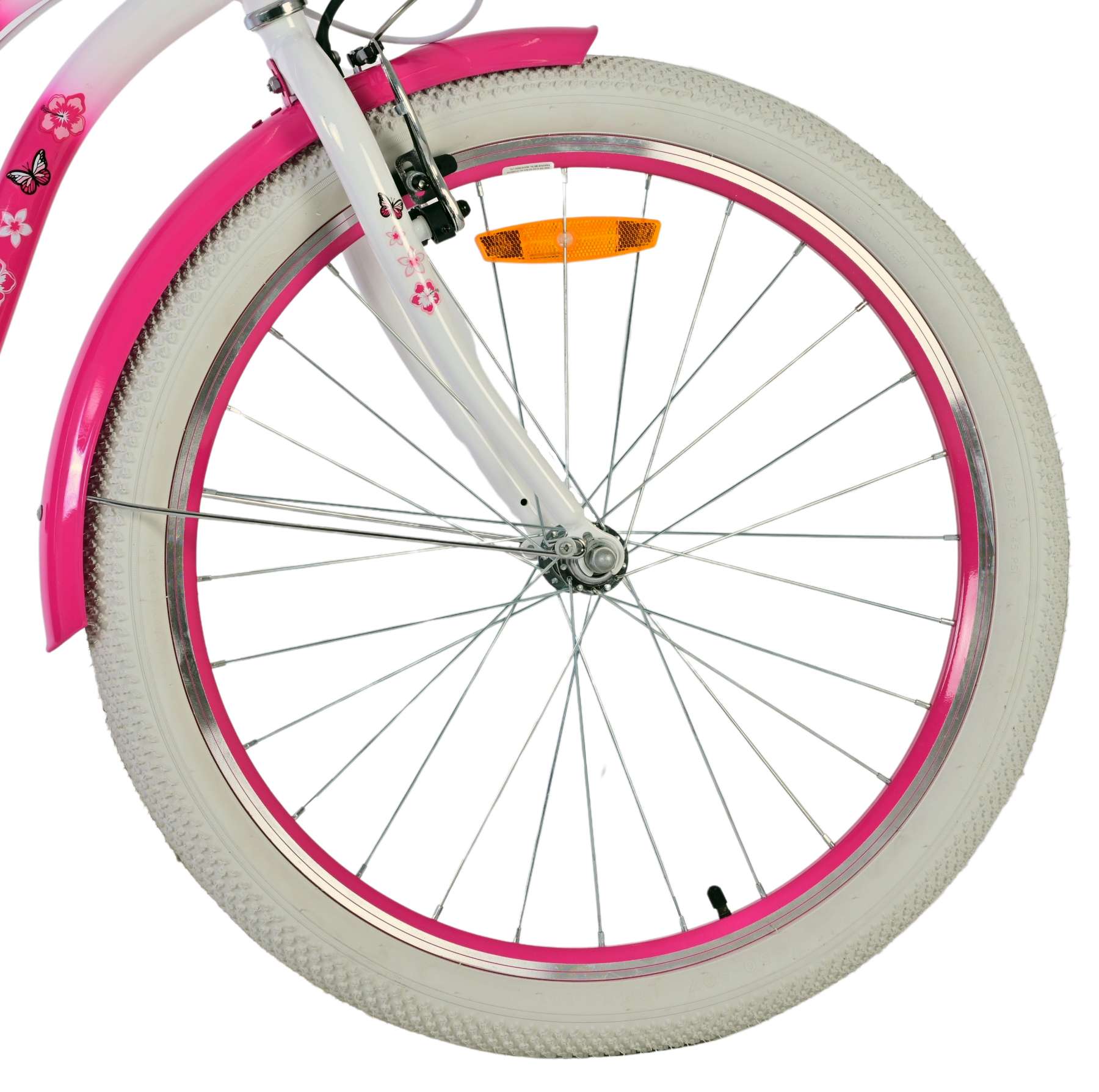 Volare mooie kinderfiets - meisjes - 24 inch - roze - twee handremmen