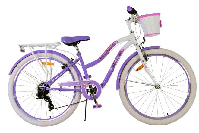 Volare mooie kinderfiets - meisjes - 26 inch - paars - 7 versnellingen