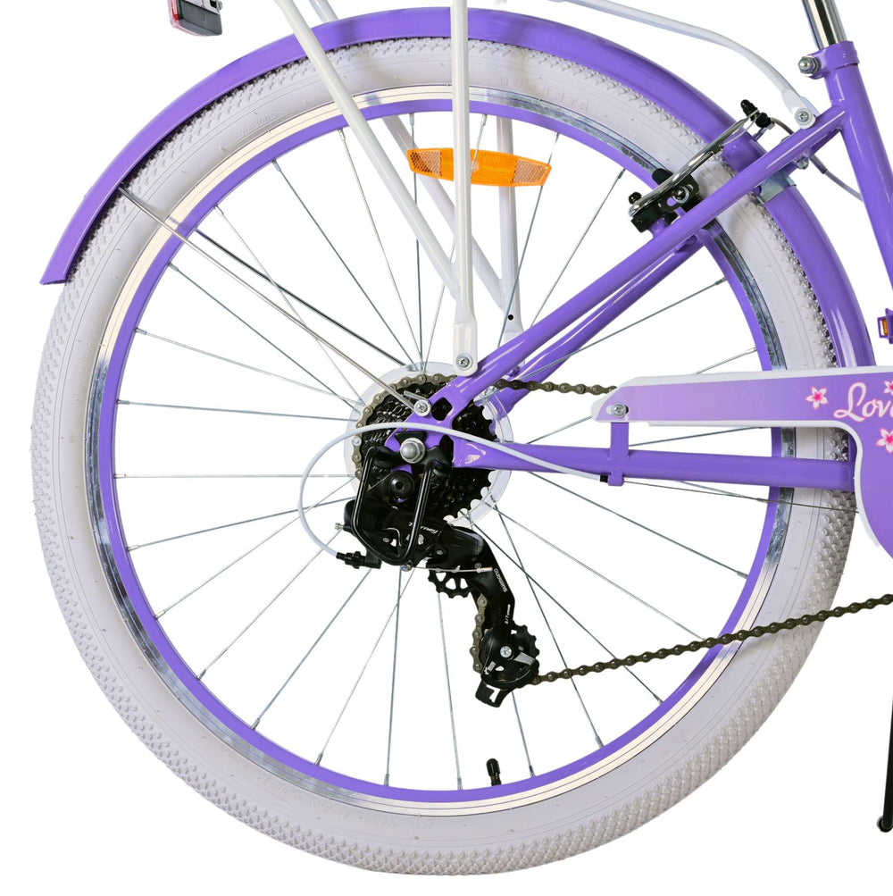 Volare mooie kinderfiets - meisjes - 26 inch - paars - 7 versnellingen