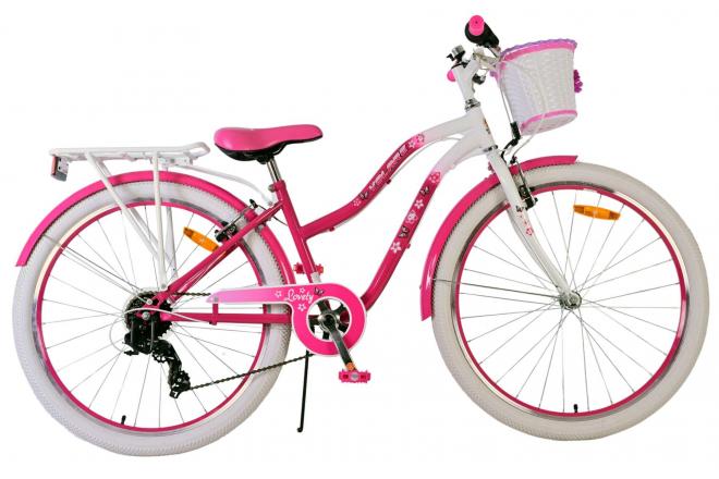 Volare mooie kinderfiets - meisjes - 26 inch - roze - 7 versnellingen