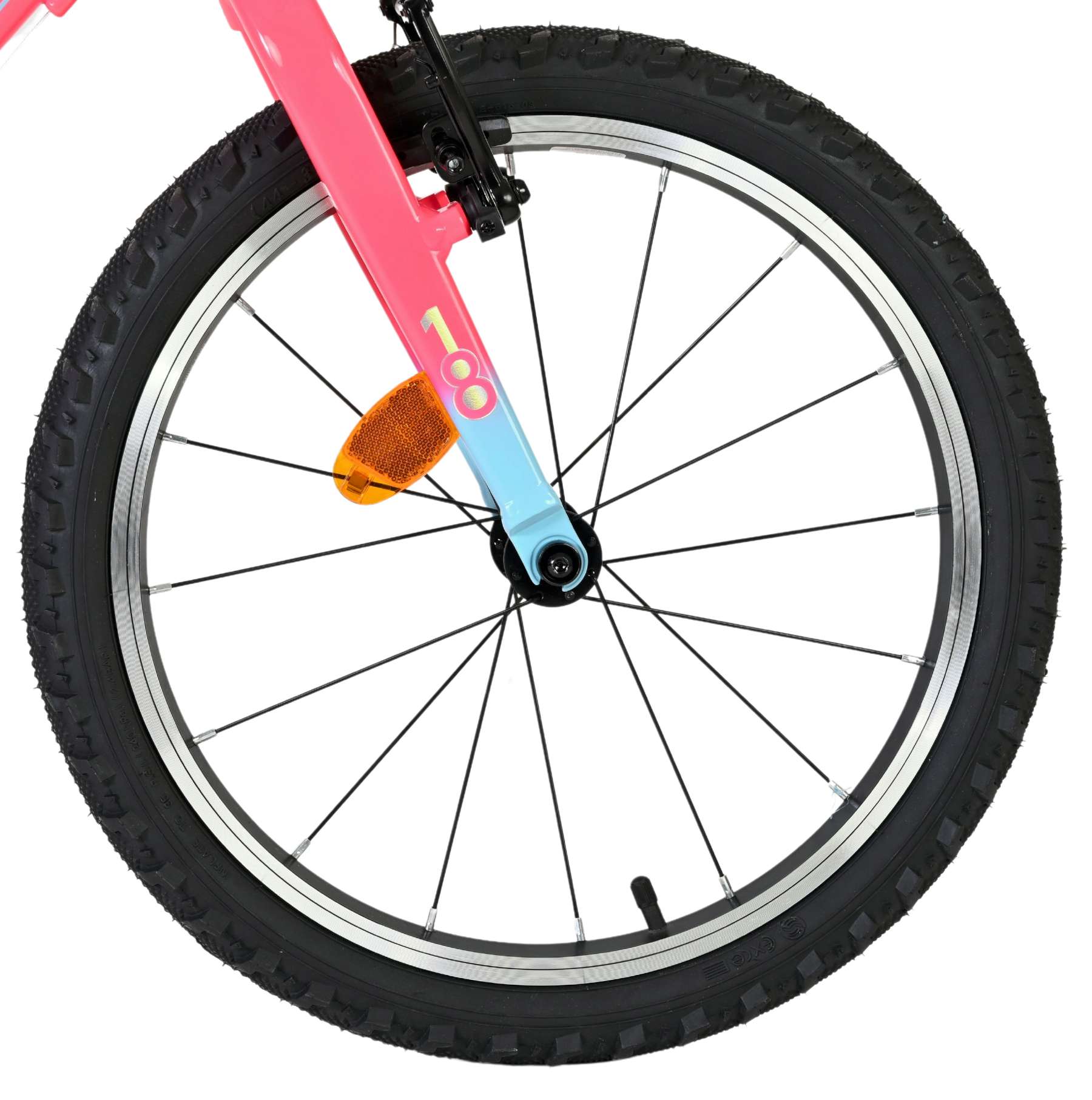 Volare milano kinderfiets - meisjes - 18 inch - roze - 6 speed - twee handremmen