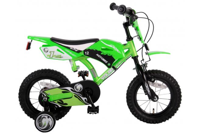 Volare Motor Kinderfiets - Jongens - 12 inch - Groen - Twee handremmen