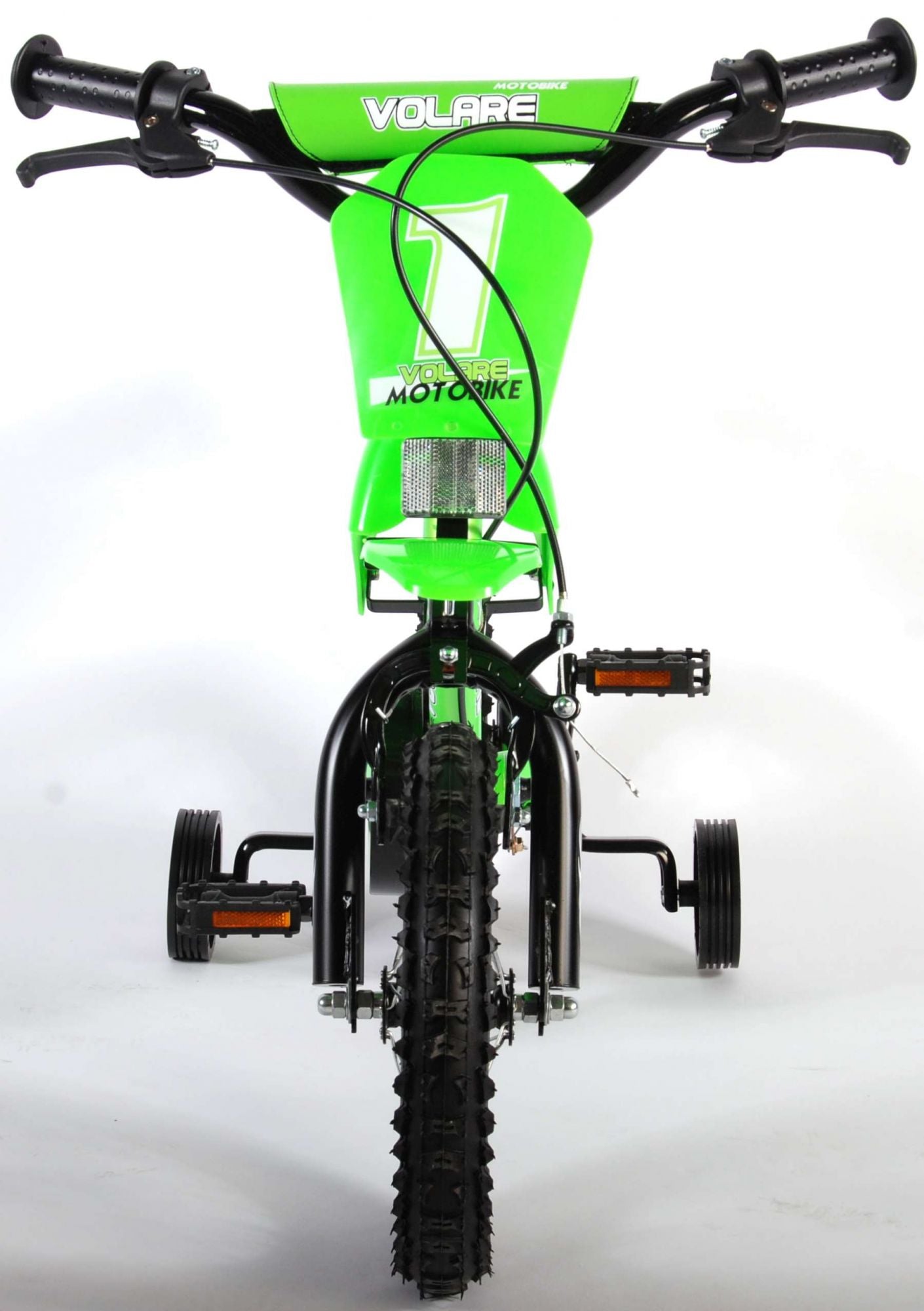 Volare Motor Kinderfiets - Jongens - 12 inch - Groen - Twee handremmen