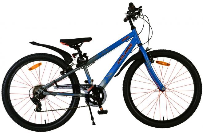 Volare rocky kinderfiets - 24 inch - blauw - 7 versnellingen