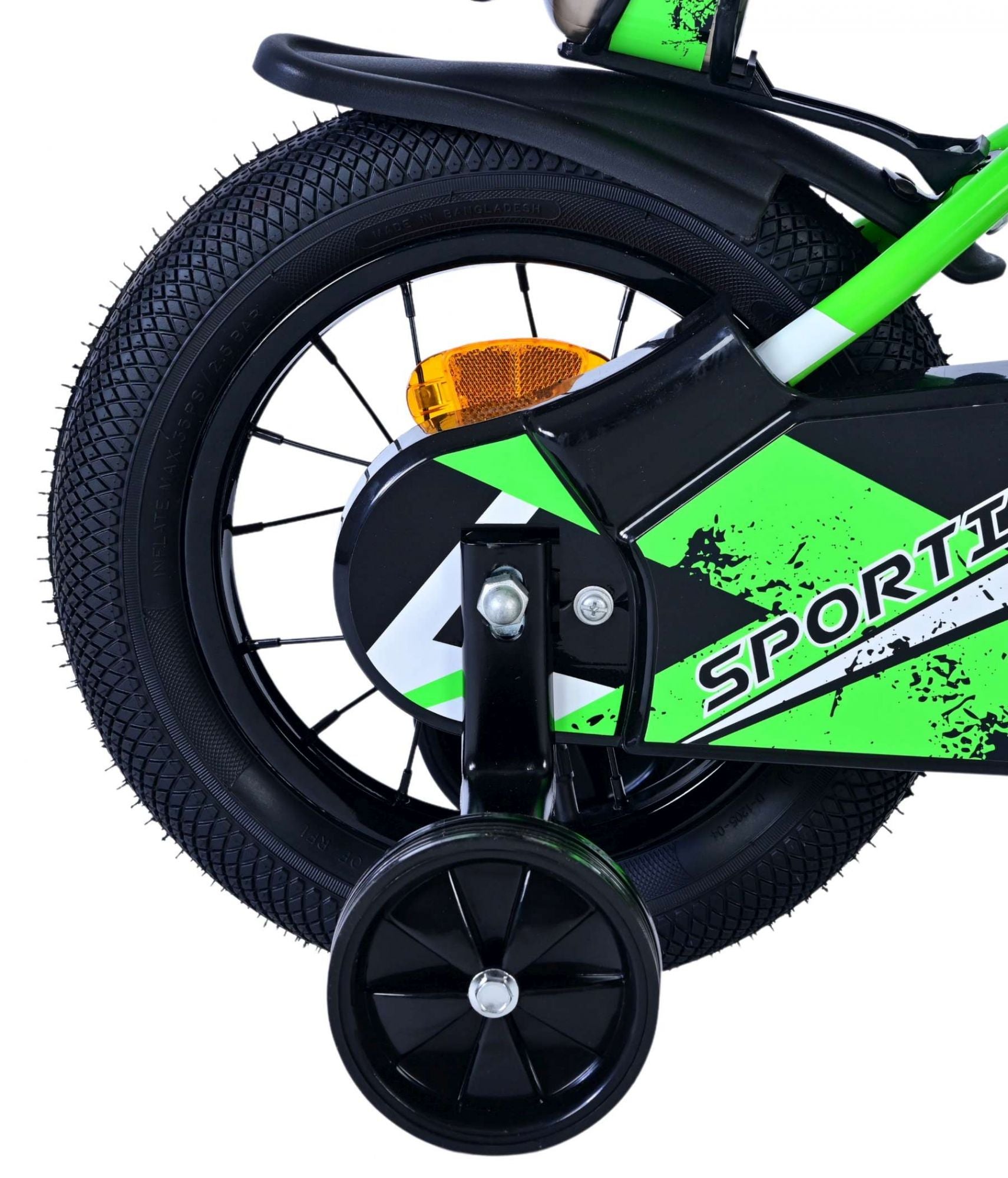 Volare sportivo kinderfiets - jongens - 12 inch - groen zwart