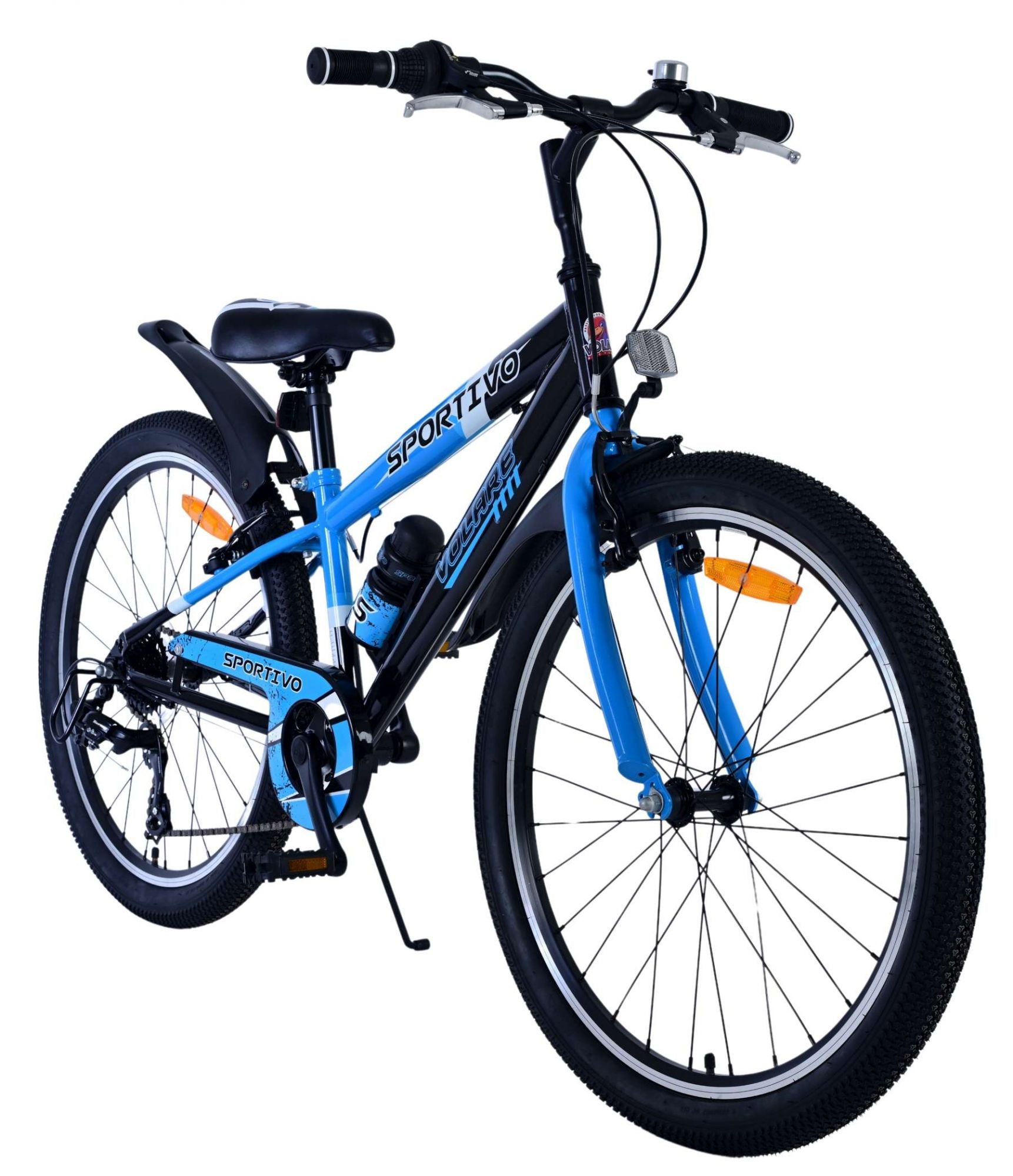 Volare sportivo kinderfiets - jongens - 24 inch - 7 versnellingen - zwart blauw
