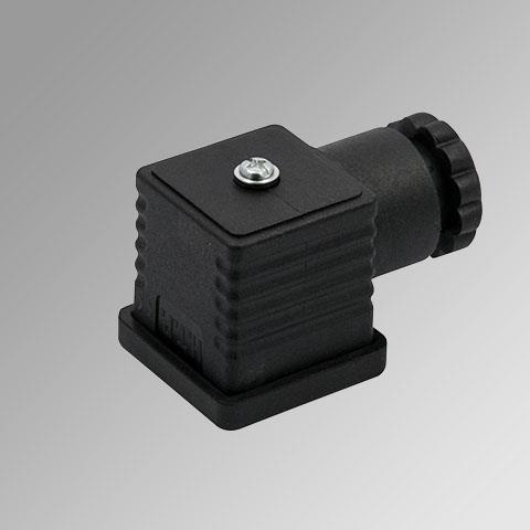 Metal work stekker transparant 30mm led 24v met blusdiode