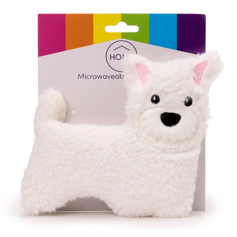 Westie hond magnetron heatpack tarwe lavendel