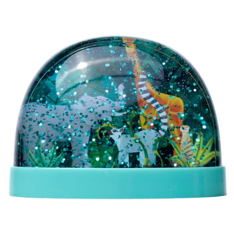 Dierenrijk grote glitter sneeuwbol
