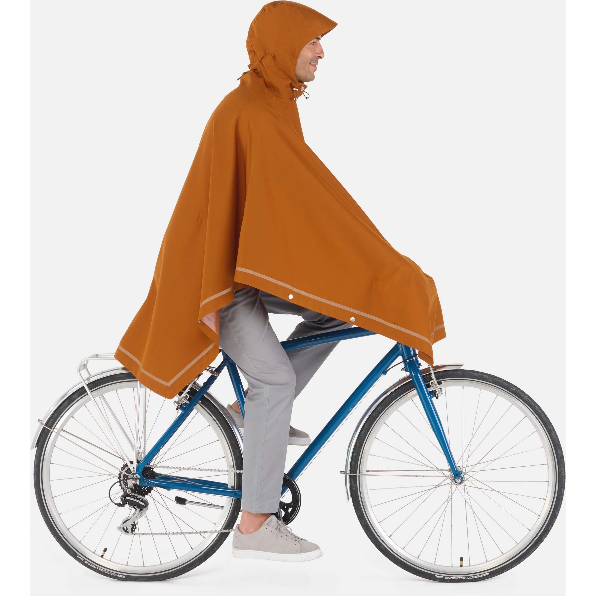 Weathergoods Zweden poncho imbris koper sm