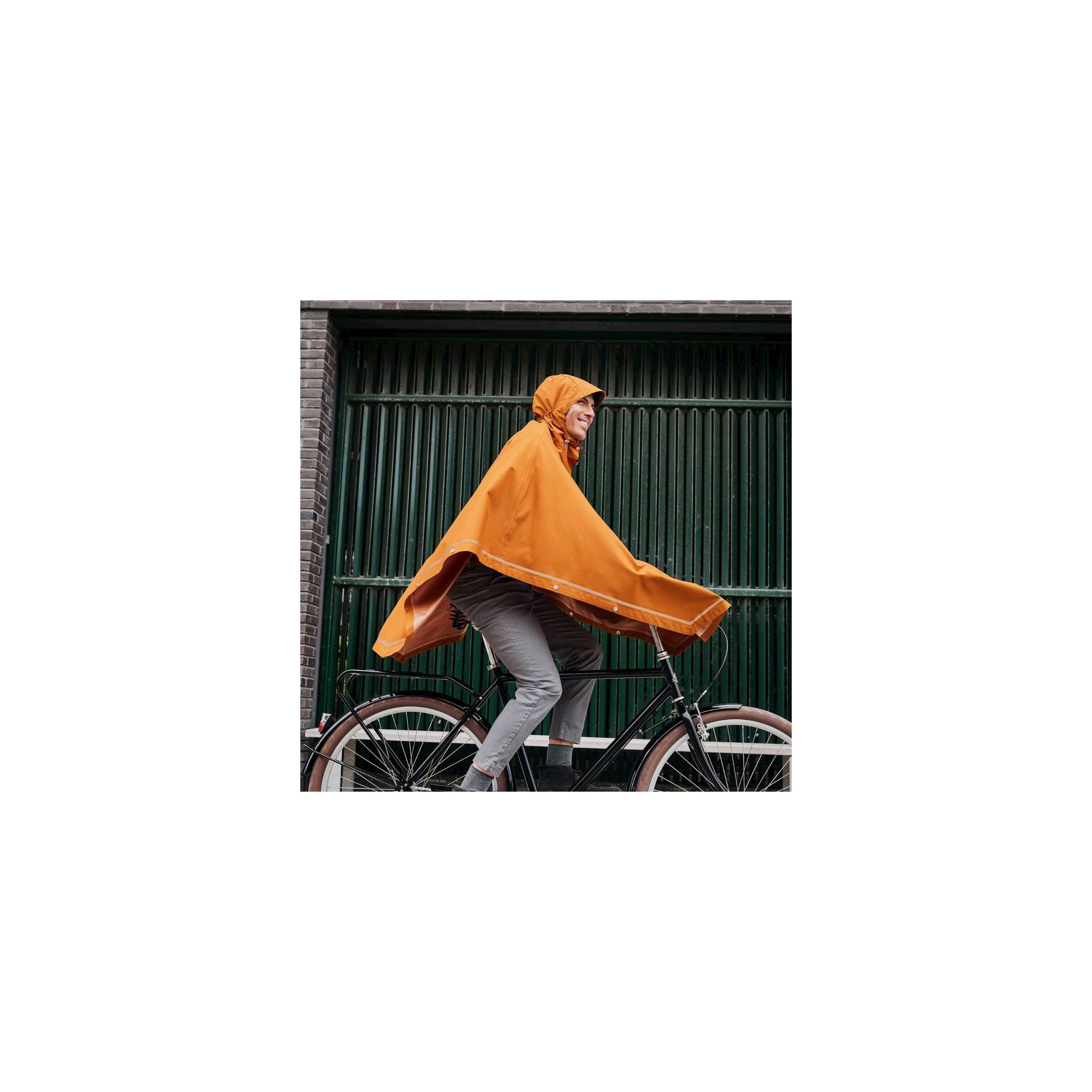 Weathergoods Zweden poncho imbris koper sm