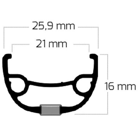Shimano Achterwiel Rival 21-584 zwart schijf QR 10v