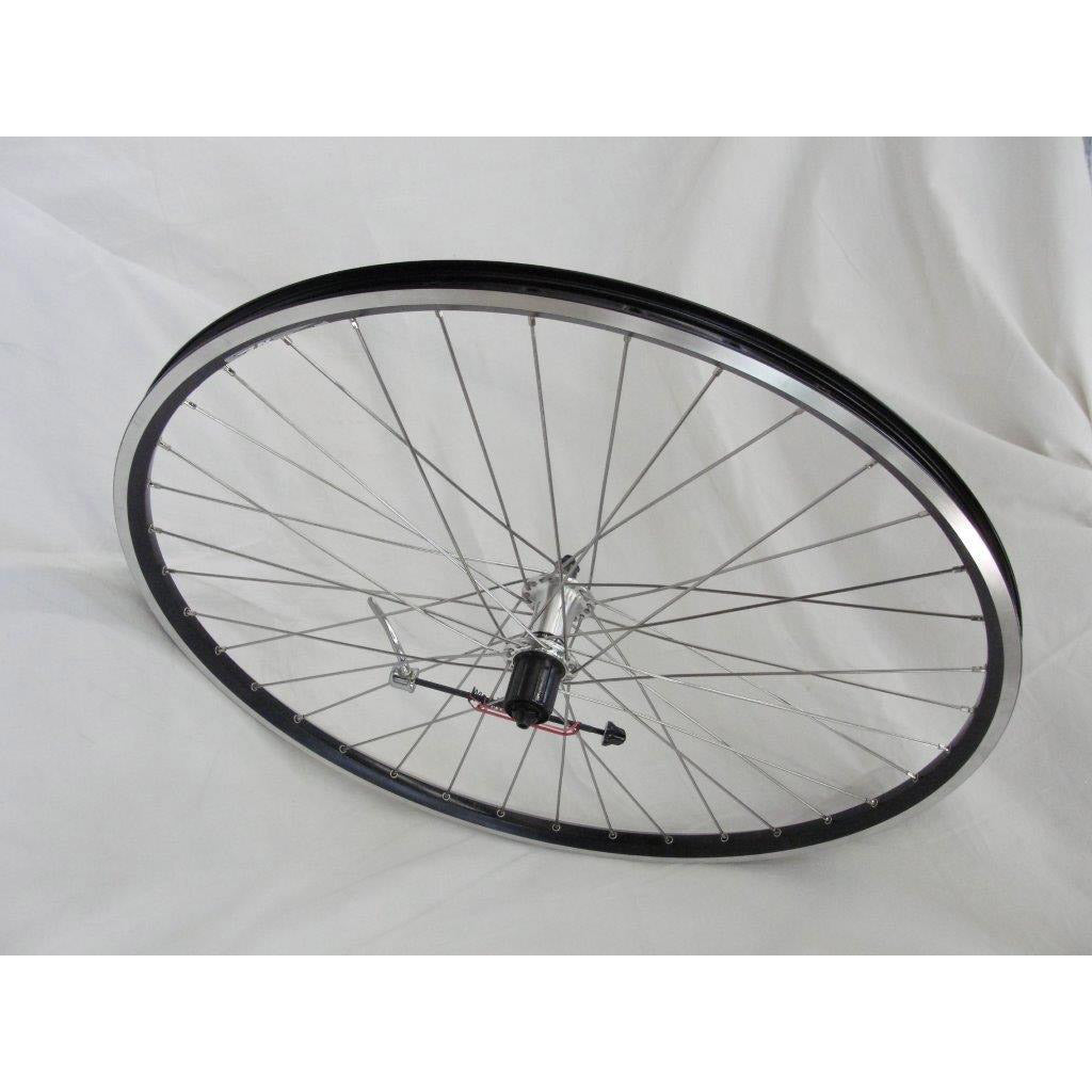 Achterwiel 28 622 cas. 7v qr zac-2000 13 RVS zw. spaak zil.