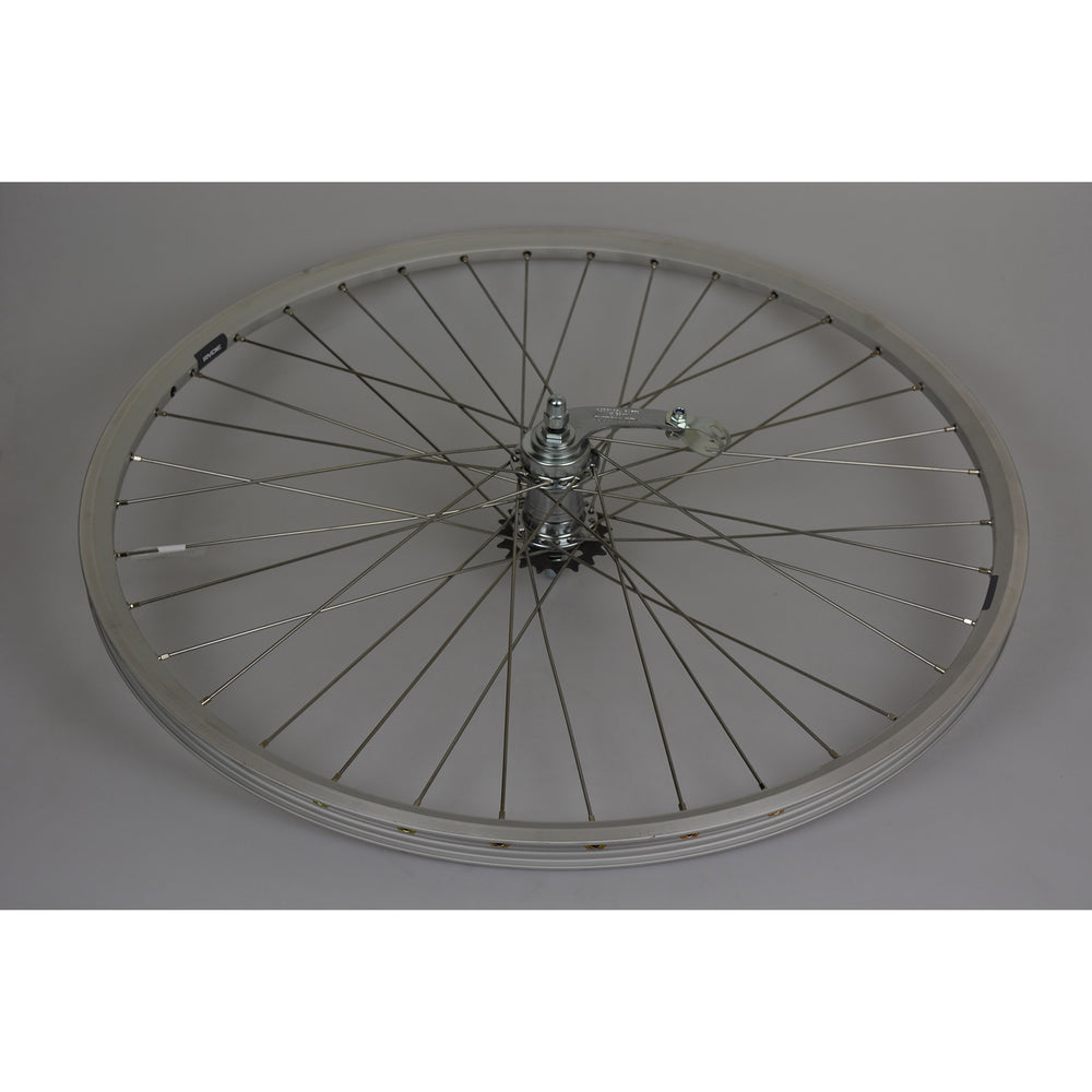 Roland achterwiel 28 19-622 zac 2000 zilver 36 spaak inox remnaaf