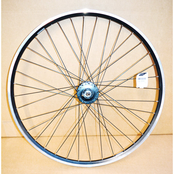 RYDE Front Wheel 28 ZAC2000 black hub dynamo stainless steel spokes
