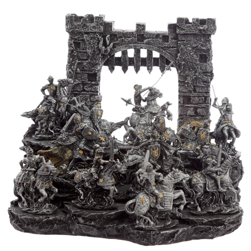 Middeleeuwse ridder miniatuur beeldjes