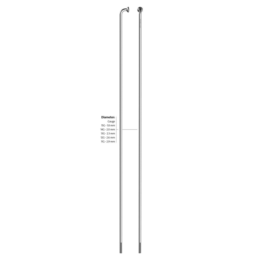 Roland sapim spaak 14-240 leader RVS zonder nippel (100st)