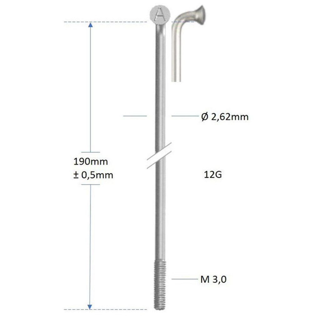 Alpina rayon zinc 12-210 sans mamelon (144pcs)