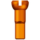 Sapim spaaknippel 14 polyax 14mm oranje aluminium (100st)