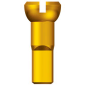 Écrou de rayon Sapim 14 Polyax 14mm aluminium jaune (100pcs)