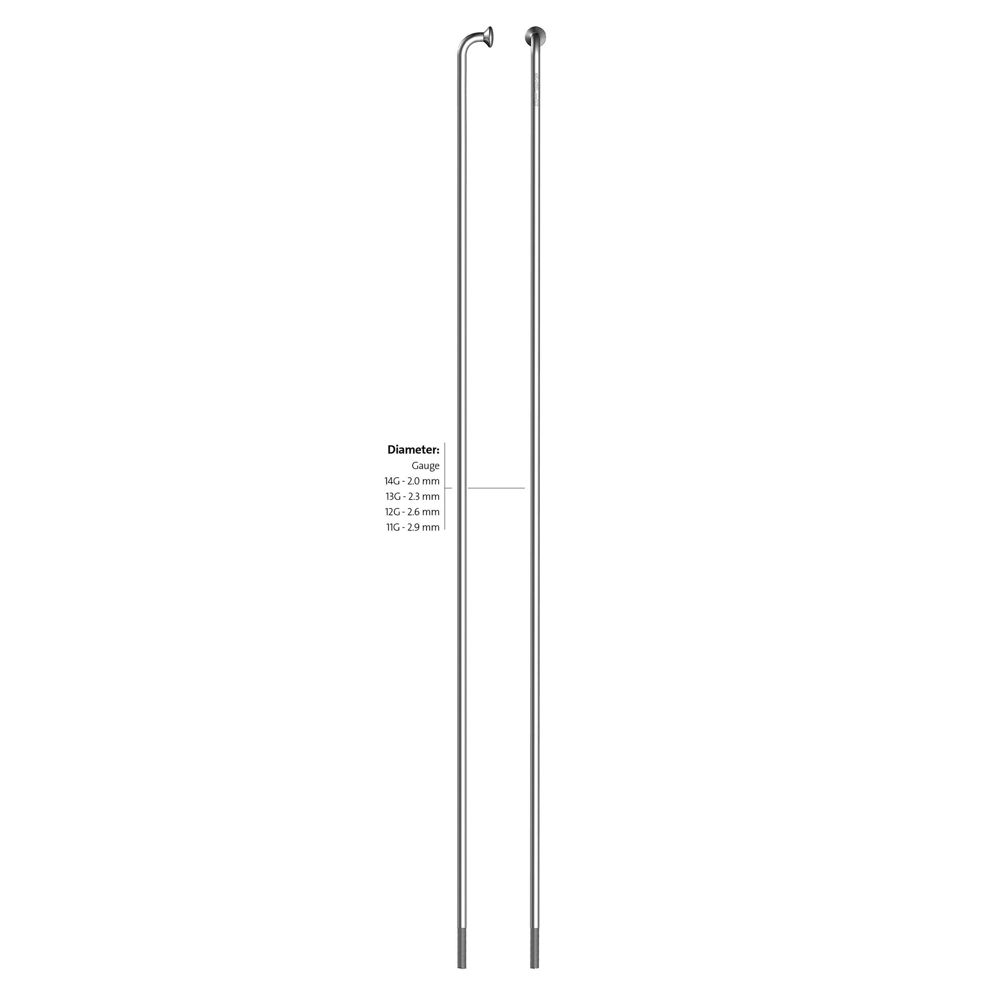 Alpina spaak zink 14-186 zonder nippel zilver (144st)