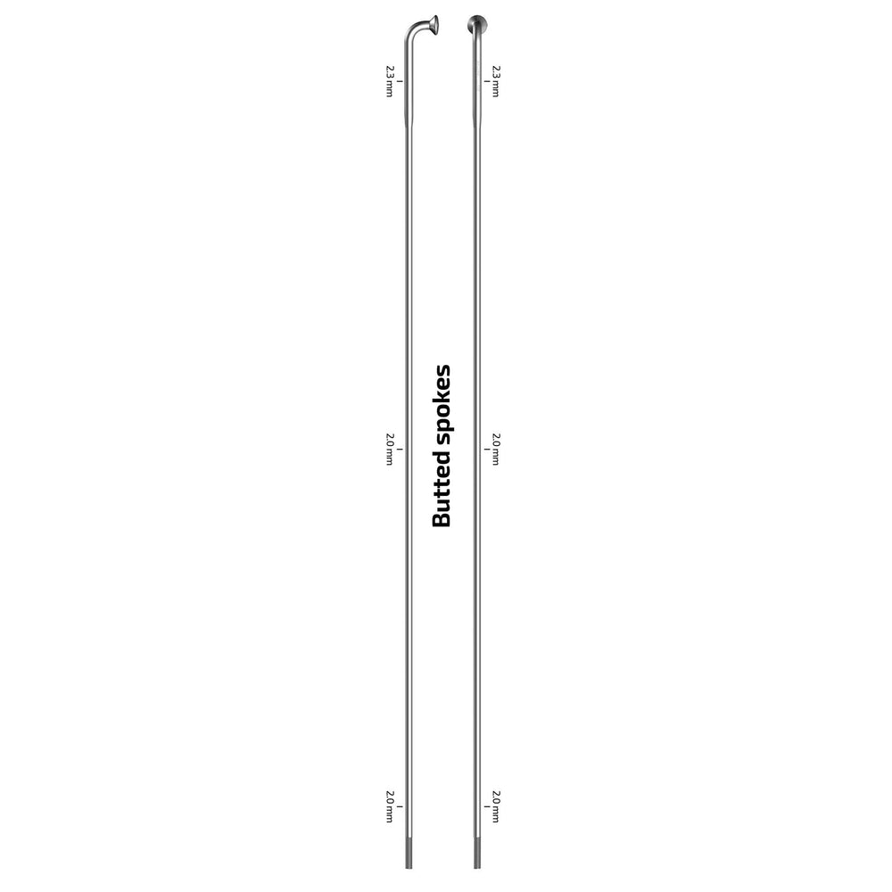 Sapim spaak 14-246 x-strong RVS zonder nippel (100st)