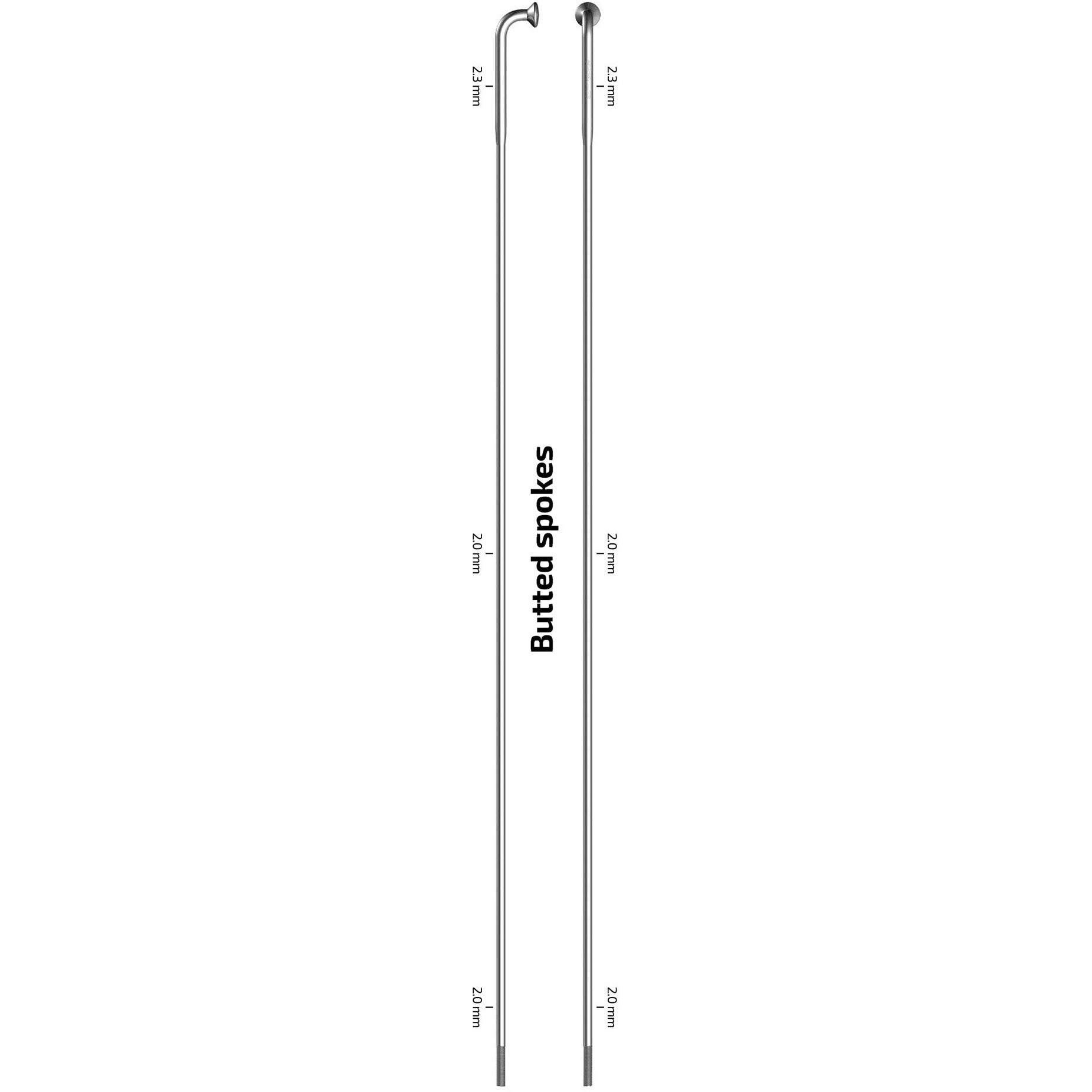 Sapim spaak 14-270 x-strong rvs zonder nippel (100st)