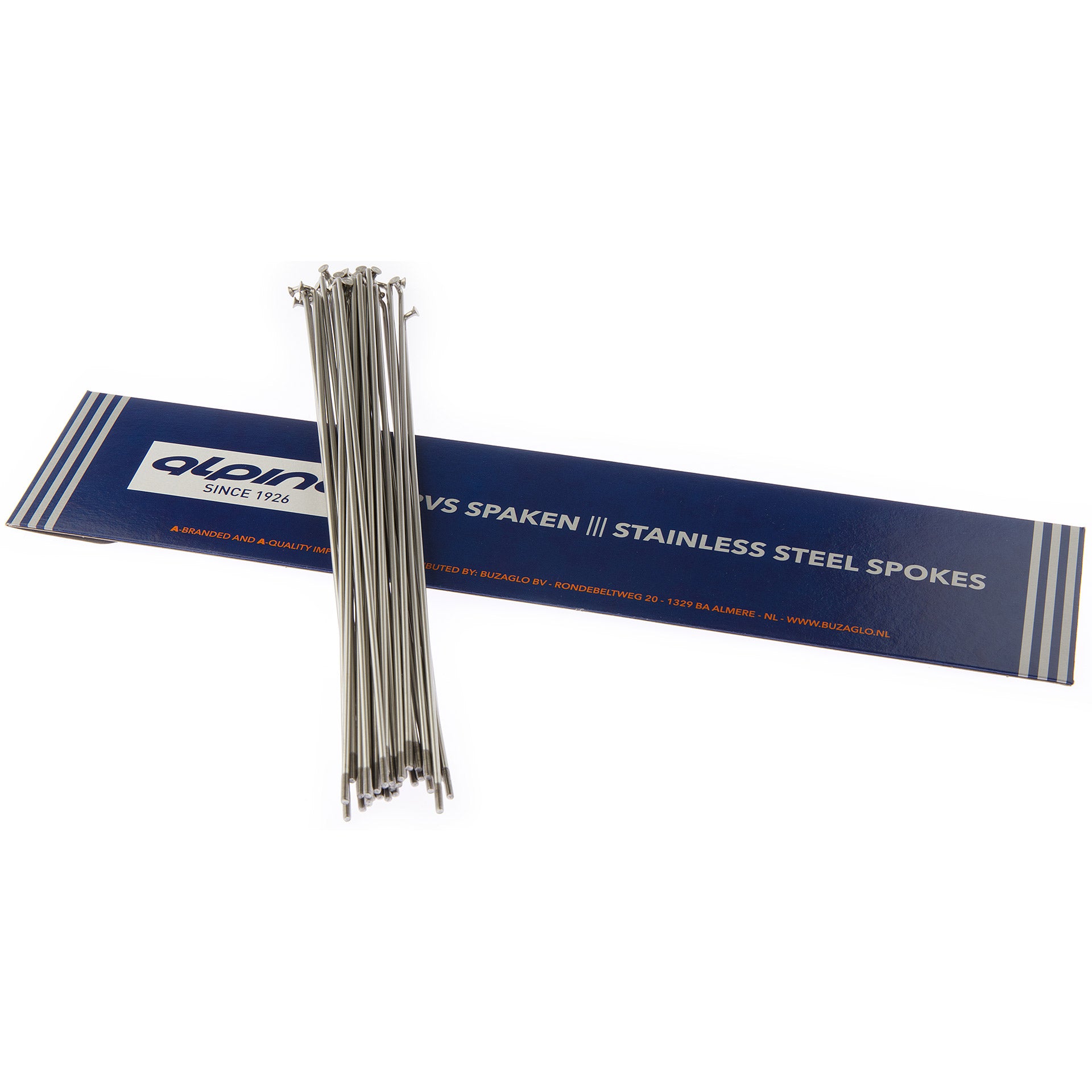 Alpina Spaken 14G (2,00mm) 242mm RVS Zwart (P36)