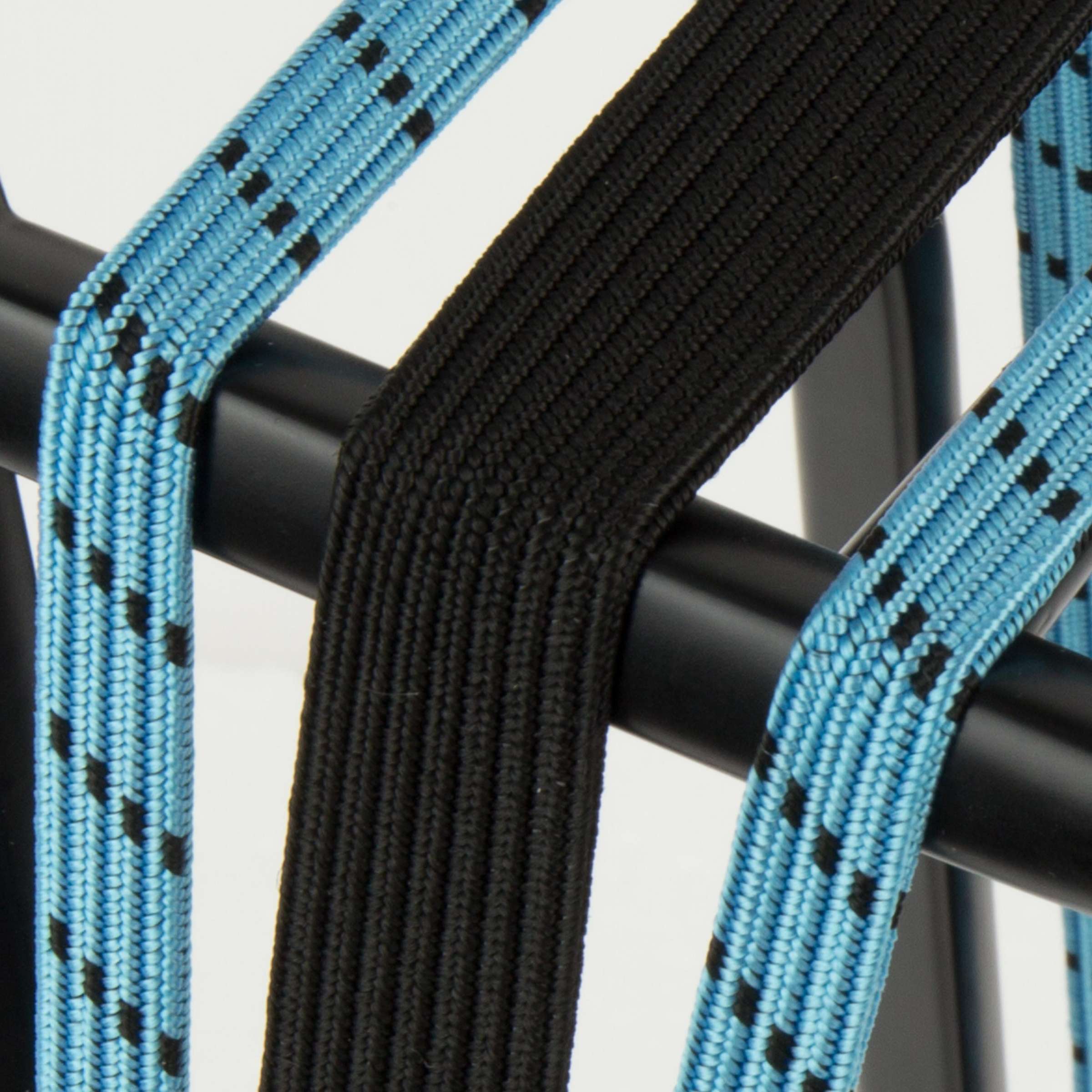 Qibbel widek triobinder oog met haak 24+2x12mm zwart babyblauw