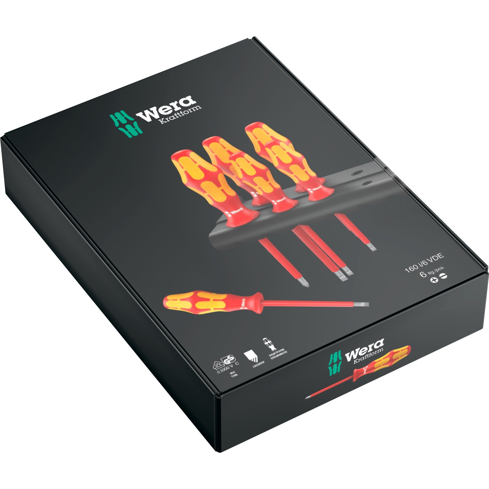 Wera 160 i 6 Schroevendraaierset Kraftform Plus Serie 1