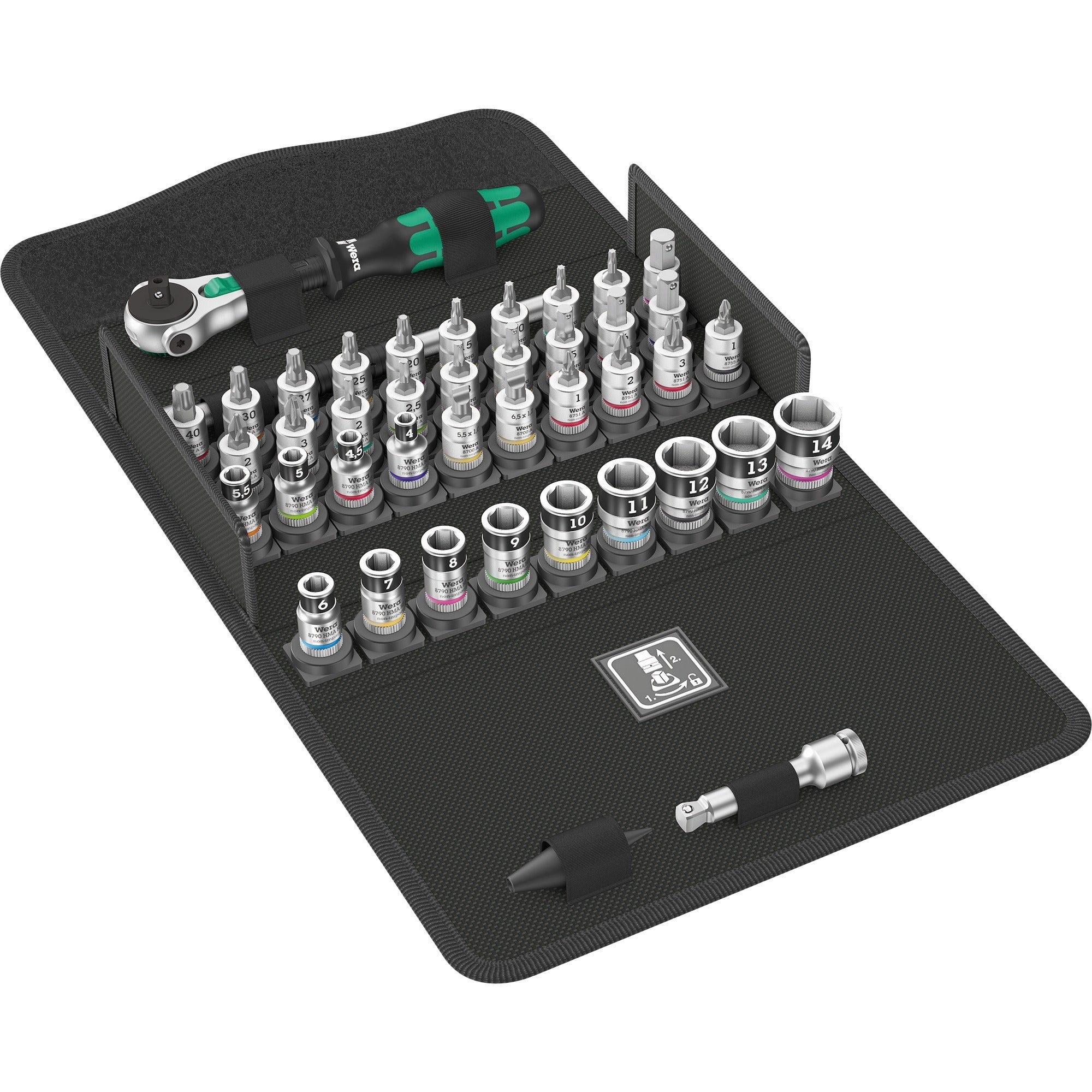 Wera 8100 SA All-in Zyklop Speed-ratelset, 42-delig