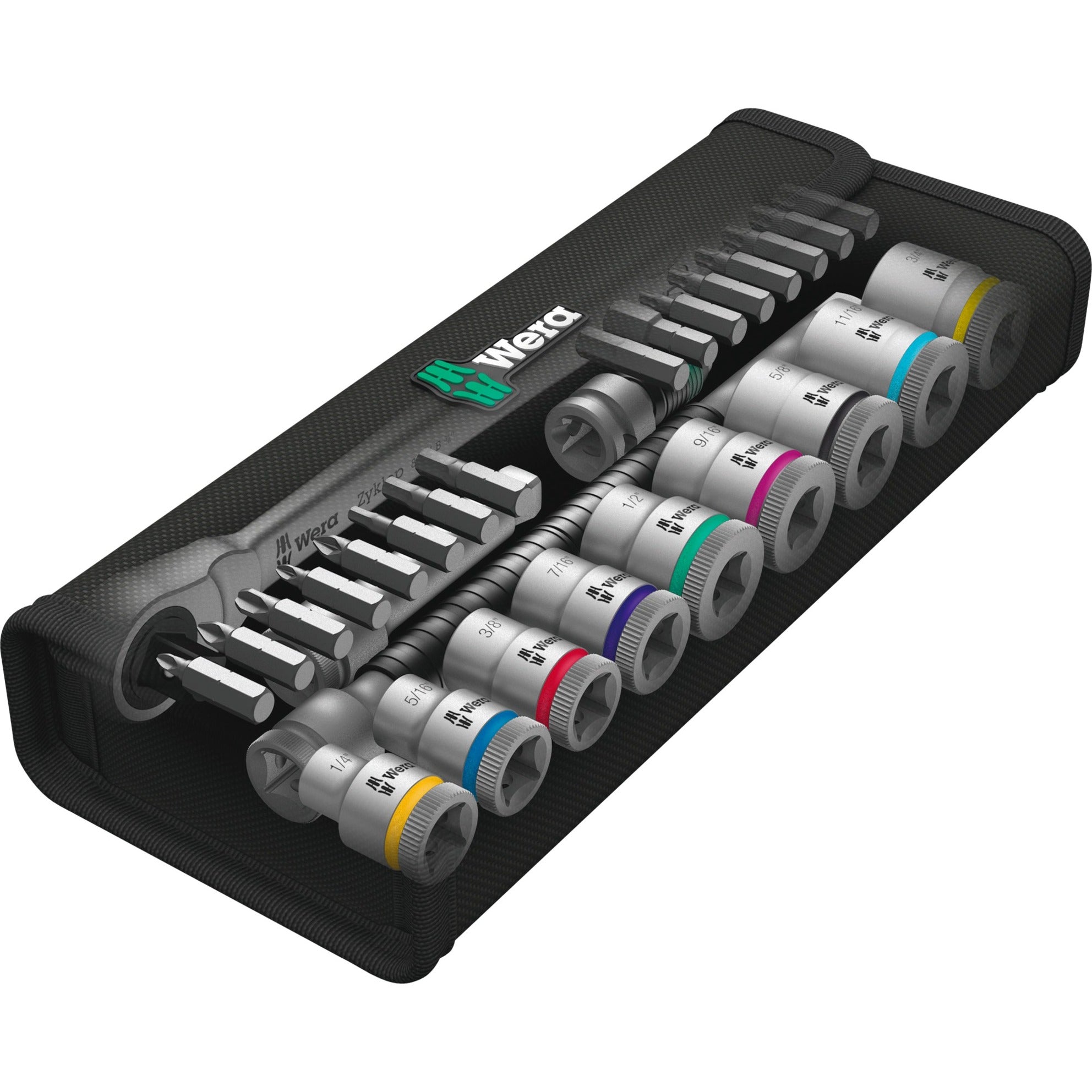 Wera 8100 SB 11 Zyklop Metalen ratelset, 3 8