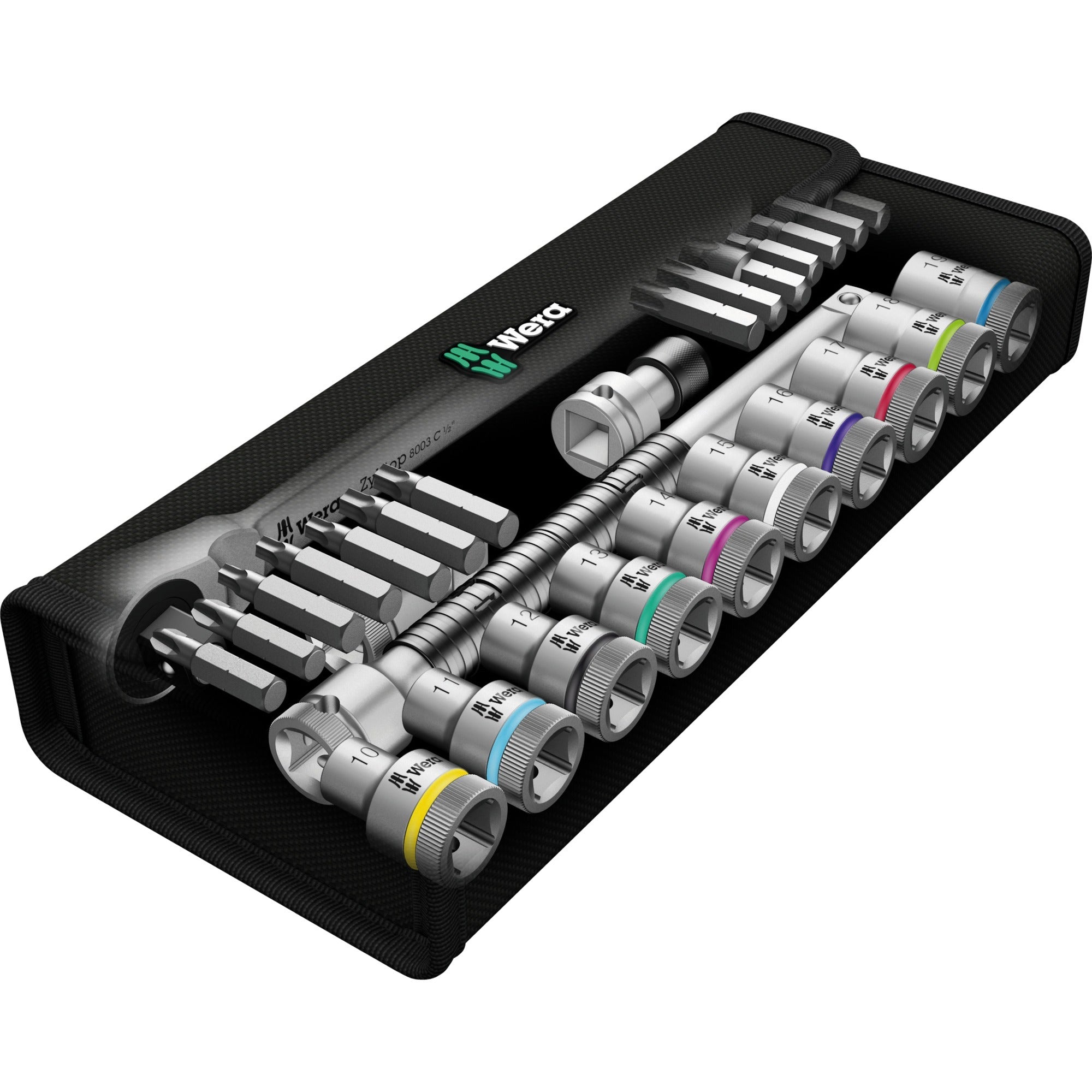 Wera 8100 SC 7 Zyklop Metal-ratelset met doorsteekvierk